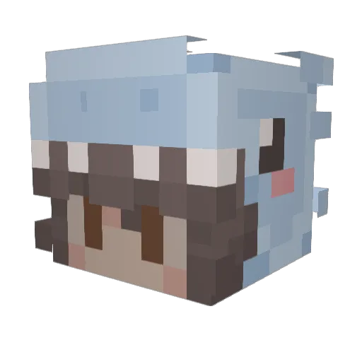 woppymonster23 Minecraft avatar head, 3D render