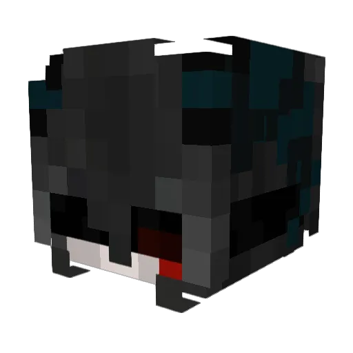 wor Minecraft avatar head, 3D render