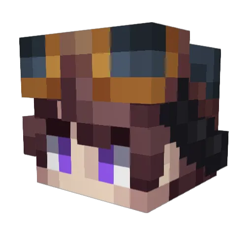 woreku Minecraft avatar head, 3D render