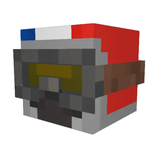 worizen Minecraft avatar head, 3D render