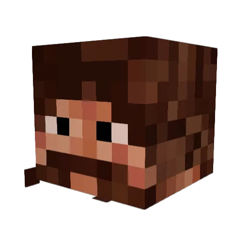 working88 Minecraft avatar head, 3D render