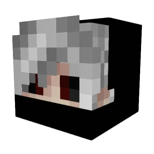 workingondying04 Minecraft avatar head, 3D render