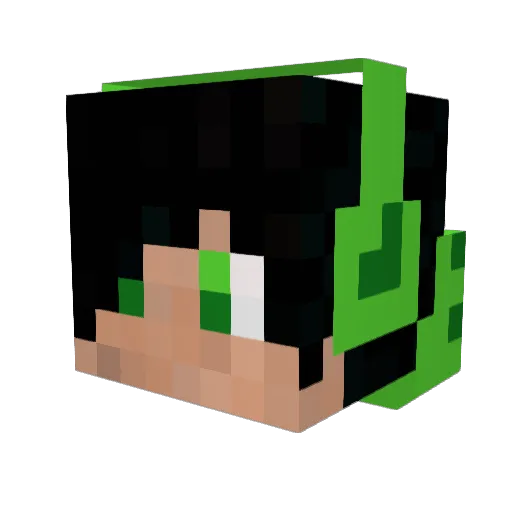 workinprogress Minecraft avatar head, 3D render