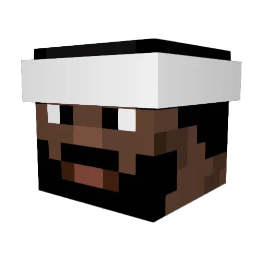workout36 Minecraft avatar head, 3D render
