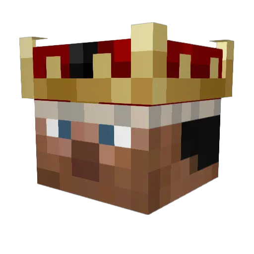 worldking10 Minecraft avatar head, 3D render