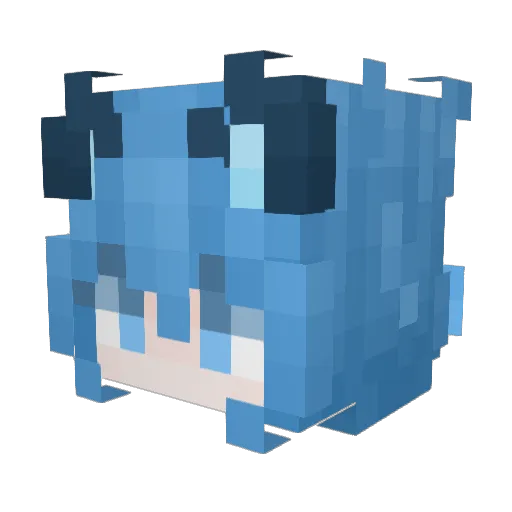 worldlander Minecraft avatar head, 3D render