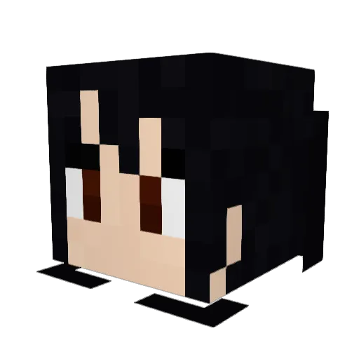 worldomonation Minecraft avatar head, 3D render