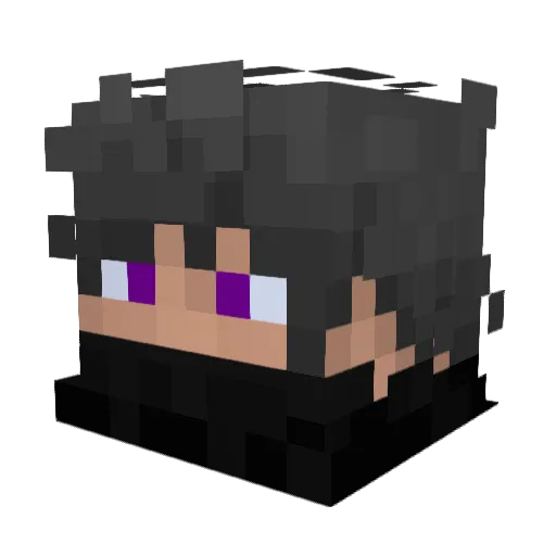 worldtt Minecraft avatar head, 3D render