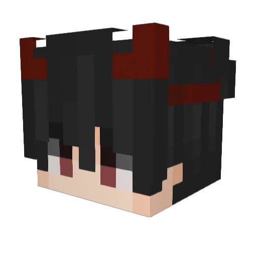 worldwide_gg Minecraft avatar head, 3D render