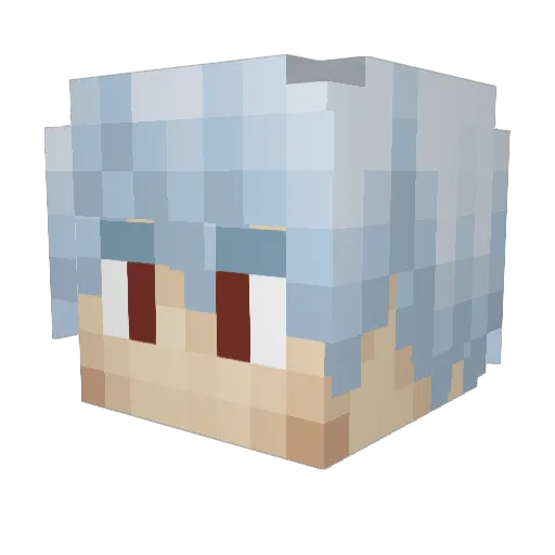 worldwriter1638 Minecraft avatar head, 3D render