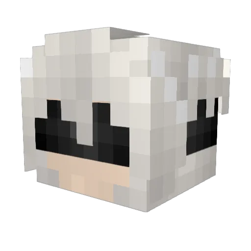 wormantoys Minecraft avatar head, 3D render