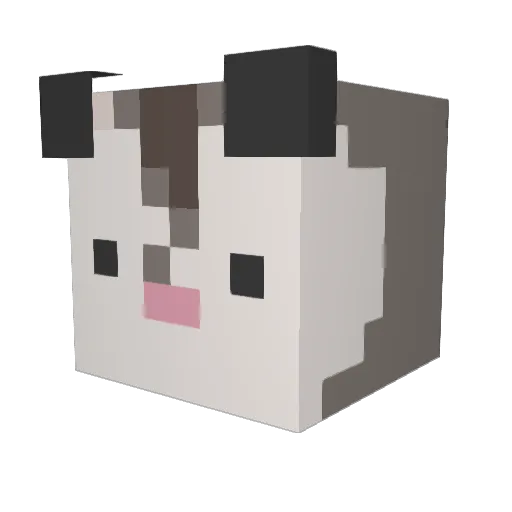 wormhugger Minecraft avatar head, 3D render