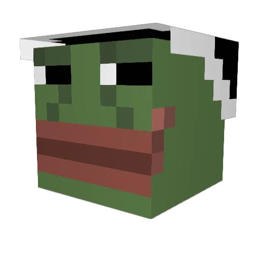 woroniukhouse Minecraft avatar head, 3D render