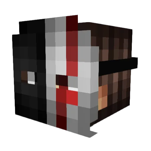 worpun Minecraft avatar head, 3D render