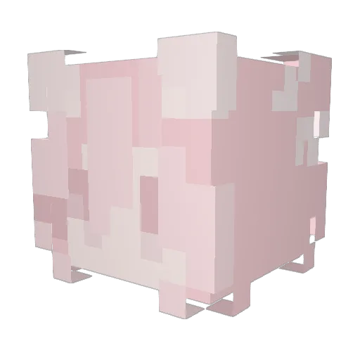 worrow Minecraft avatar head, 3D render