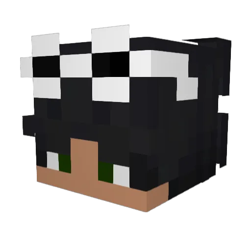 worsememories Minecraft avatar head, 3D render