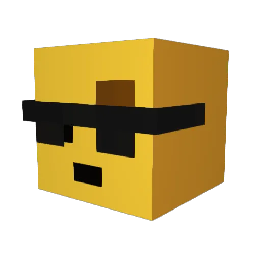 worstappen Minecraft avatar head, 3D render