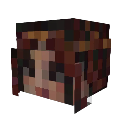 worstgirlever Minecraft avatar head, 3D render