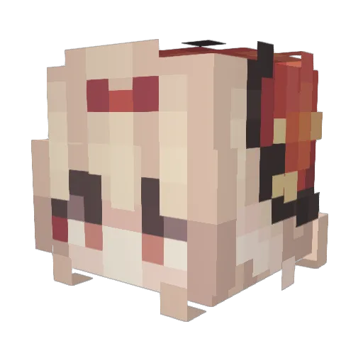 wosies Minecraft avatar head, 3D render