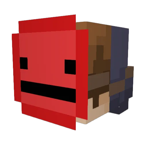 wotywot Minecraft avatar head, 3D render