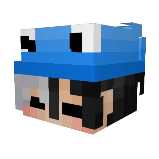 woughh Minecraft avatar head, 3D render