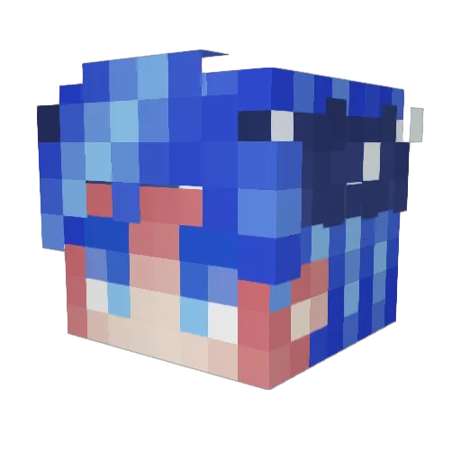 wout0708 Minecraft avatar head, 3D render