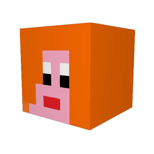 wouterdoren92 Minecraft avatar head, 3D render