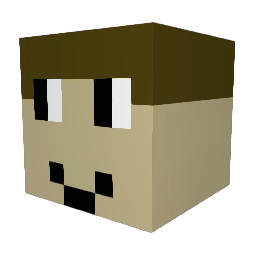 woutors Minecraft avatar head, 3D render