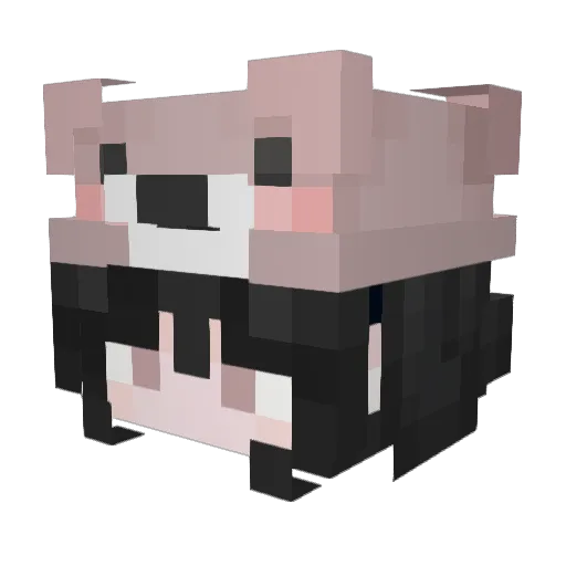 wovie Minecraft avatar head, 3D render