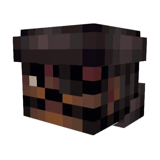 wow75 Minecraft avatar head, 3D render