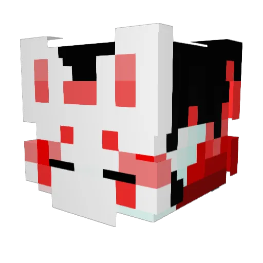 wow_man_r Minecraft avatar head, 3D render