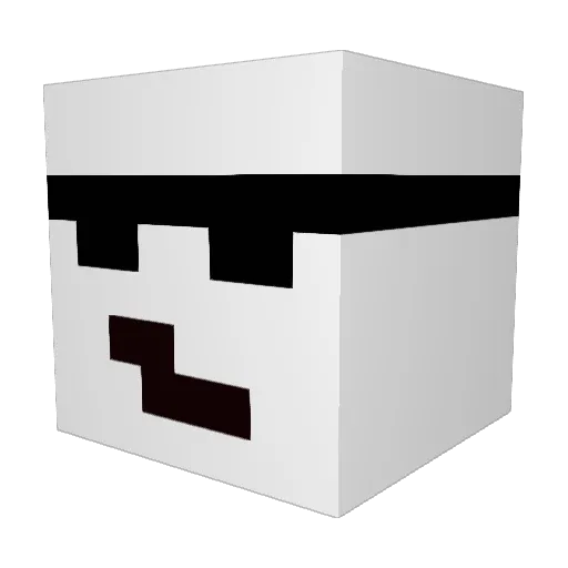 wower12 Minecraft avatar head, 3D render