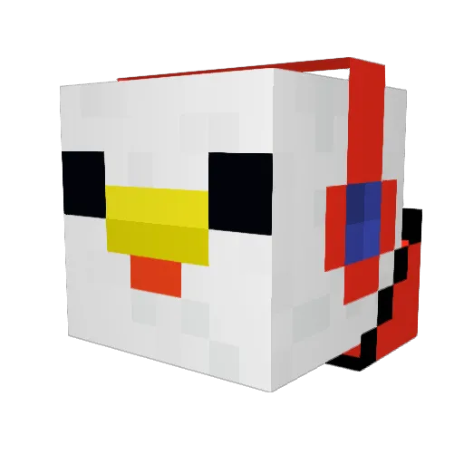 wowgod Minecraft avatar head, 3D render