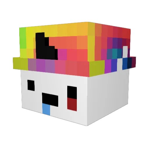 wowgood Minecraft avatar head, 3D render