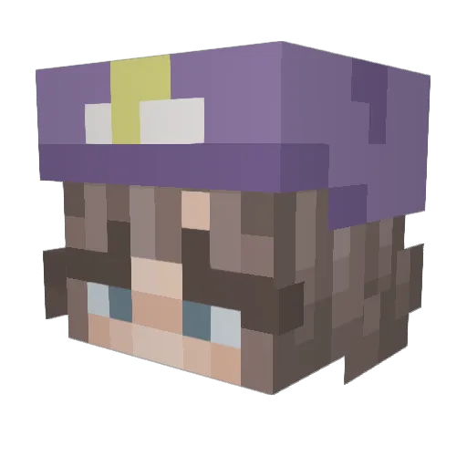 wowitsZem Minecraft avatar head, 3D render