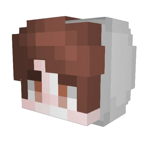 wowitsablob Minecraft avatar head, 3D render