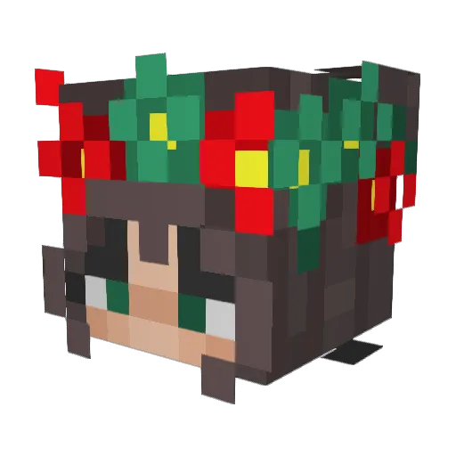 wowitsmia Minecraft avatar head, 3D render