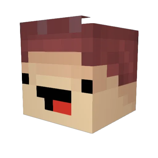 wowjooo Minecraft avatar head, 3D render