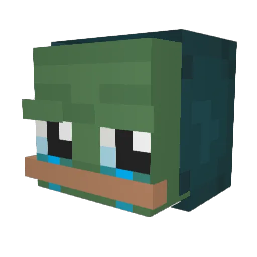 wowkang Minecraft avatar head, 3D render