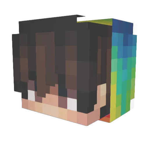 wowking Minecraft avatar head, 3D render