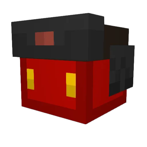 wownikotine Minecraft avatar head, 3D render