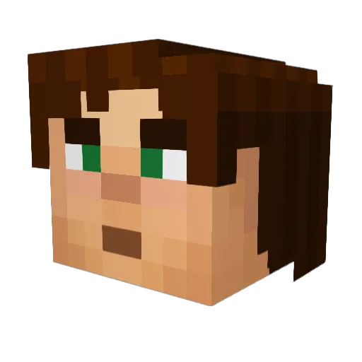 wowplayful Minecraft avatar head, 3D render