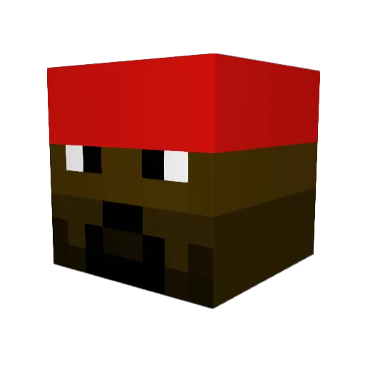 wowpopdo Minecraft avatar head, 3D render