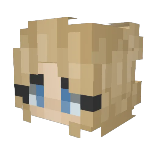 wowza_sizzle Minecraft avatar head, 3D render