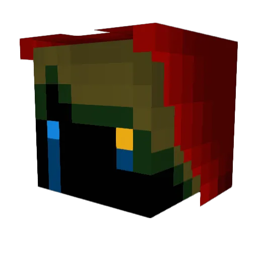 wowzers_z Minecraft avatar head, 3D render