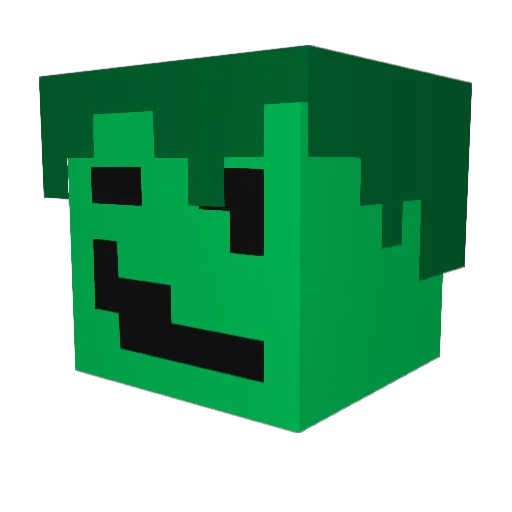 wp_adixon Minecraft avatar head, 3D render