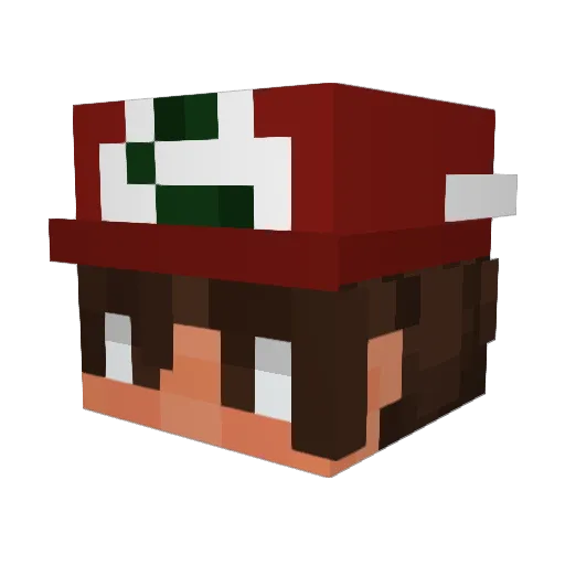 wpkcodeine Minecraft avatar head, 3D render