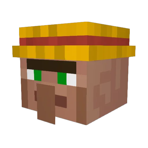 wplm Minecraft avatar head, 3D render