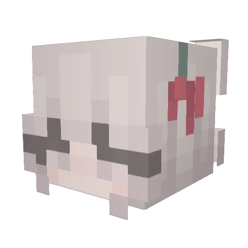 wppya Minecraft avatar head, 3D render