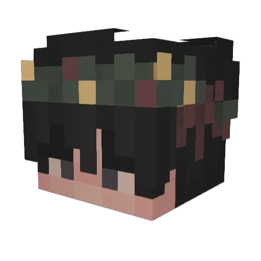 wpscrafter7 Minecraft avatar head, 3D render